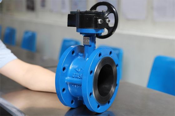 Dn300 1mpa Handwheel Nodular Cast Iron Flanged Butterfly Valve High Performance