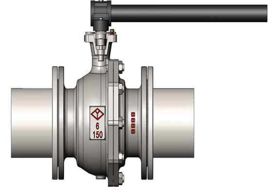 PTFE Seal Flange End Floating Ball Valve Carbon Steel API Standard