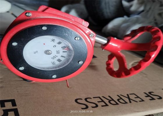 Signal Wafer Butterfly Gear Worm Power Fire Protection Valves Red Color